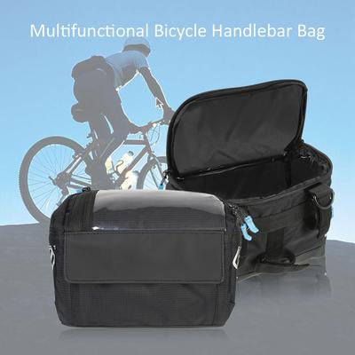 Multifunctional Cycling Bike Bicycle Handlebar Basket Bag Front Tube Pocket Outdoor Shoulder Pack