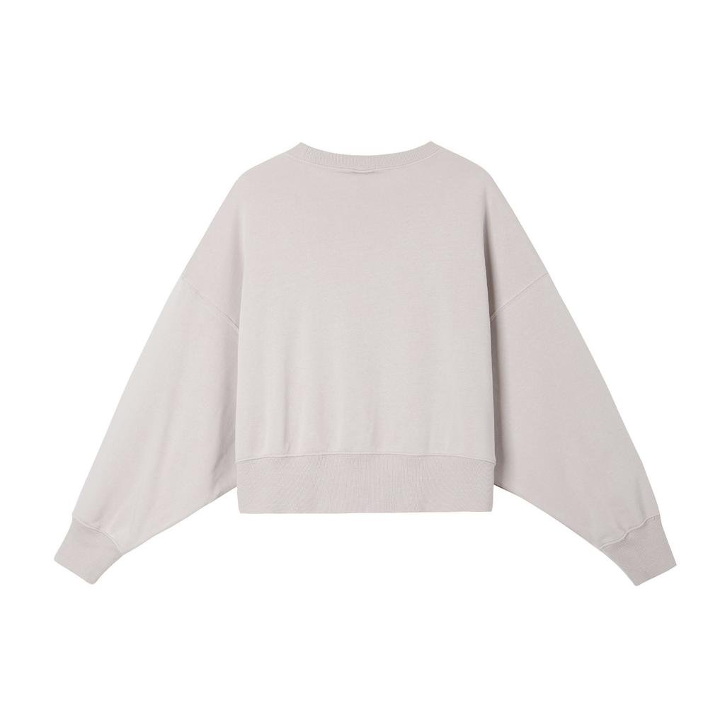 Nike Sportbekleidung Phoenix Fleece Sweatshirt Damen Grau Lila FZ6810-019
