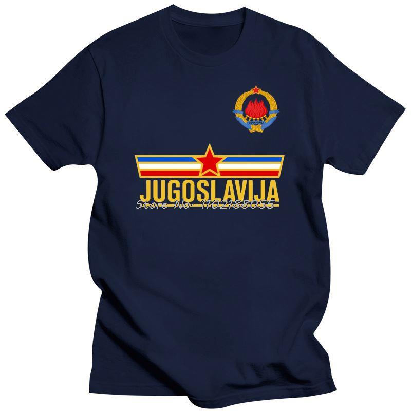 New Fashion Men Casual T-shirt High Quality Male Yugoslavia Team - Royal Cosplay Tshirt Cotton Tees Harajuku Streetwear