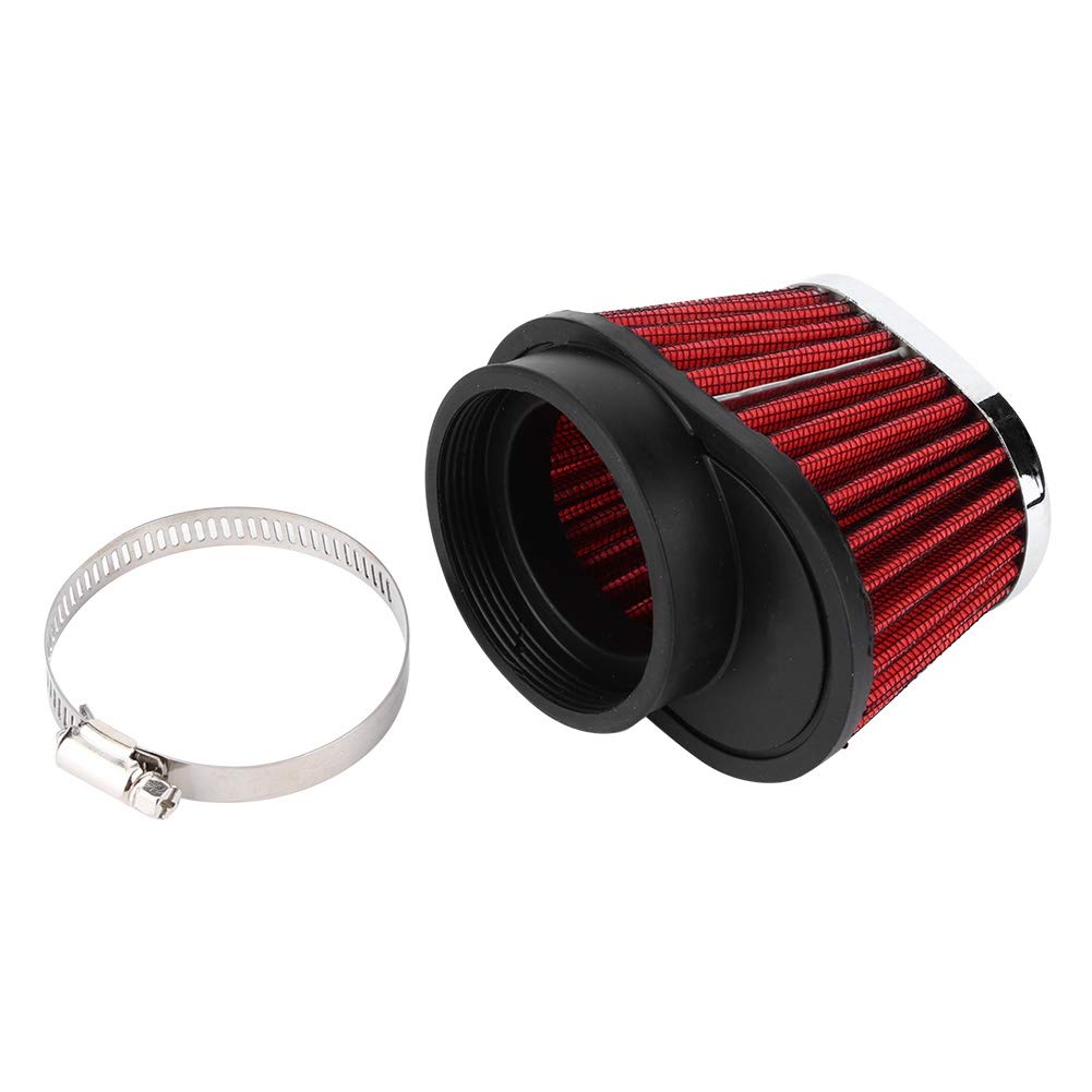 Akozon Motorcycle Engine Air Filter, Mushroom Head Engine Air Cleaner Filter Accessory for Honda Yamaha Suzuki Kawasaki (60mm)