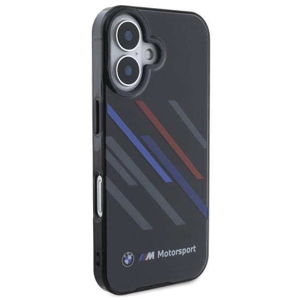 Bmw Bmhcp16M23Htrak Iphone 16 Plus 6.7  Czarny/Black Hardcase Motorsport Iml Random Stripes