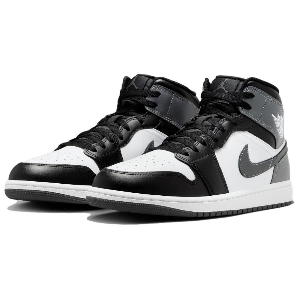 New JORDAN 1 Mid Black White Iron Grey DQ8426-001