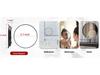 Handheld 6-inch Makeup Mirror with 10x, 20x, 30x Magnification and 360° Rotating Bracket