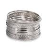 European and American multi-layer metal jewelry simple personalized chain bracelet bohemian fashion multi-layer stacked bracelet set