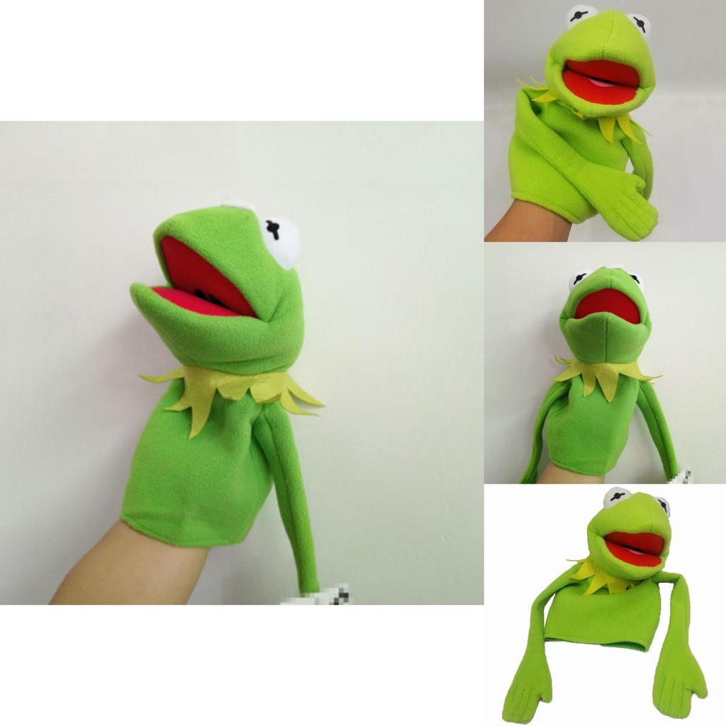 Enchanting Sesame Street Kermit The Frog Plush Hand Puppet 40cm Kids Gift Toy