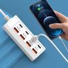 4USB 4Type-c Charger Socket 8 in 1 Power Outlet Adapter  Compatible with Computers/Plugs