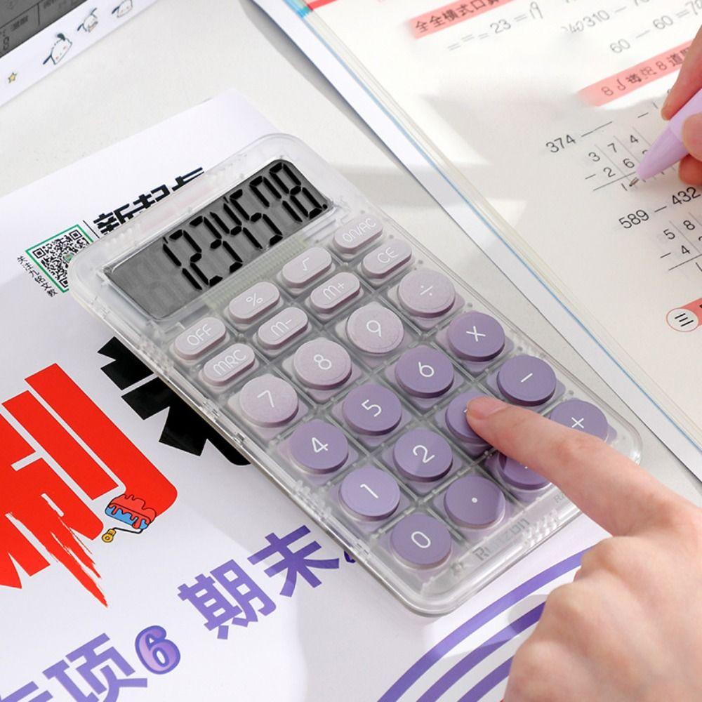 Mini Electronic Calculator Candy Color Math Calculators New Keyboard Calculator  School Supplies
