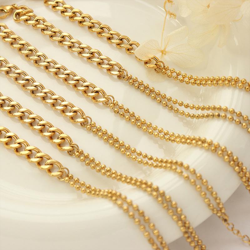 18K Gold Handmade Double Layer Rice Bead Bracelet for Women - European & American Style (E207)