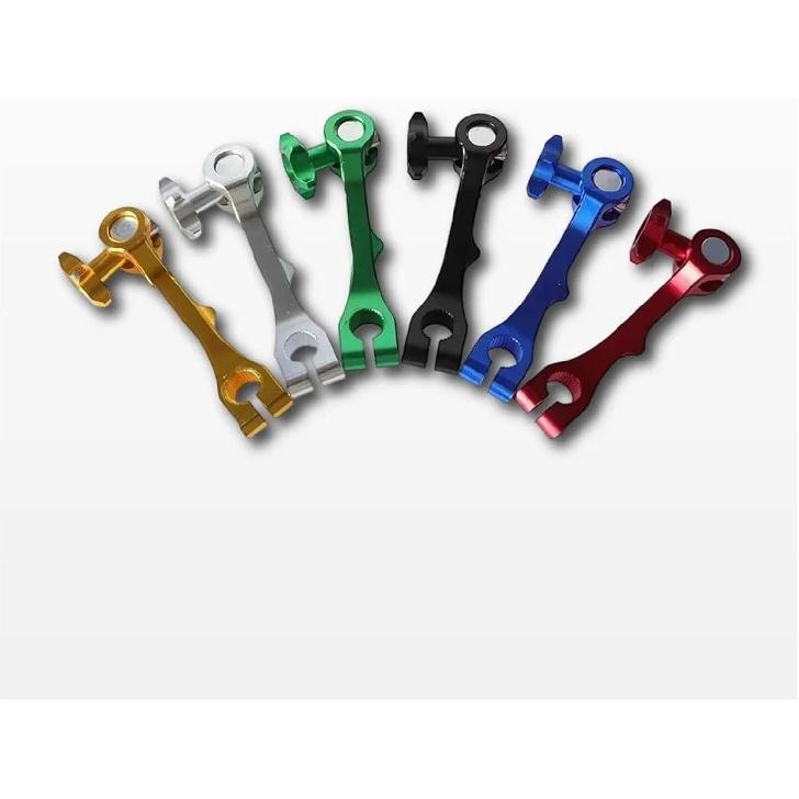 Universal CNC Motorcycle Rocker Arm Rear Brake Tension Lever Adjustable Fit for Dirt Bike(Gold)