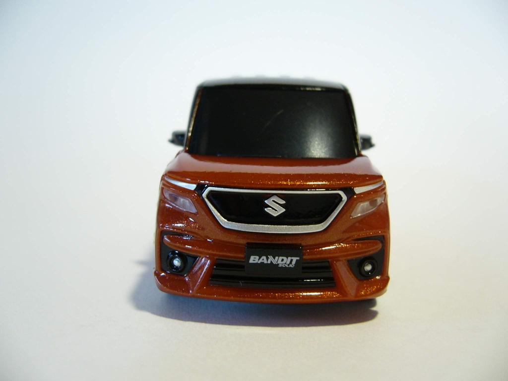 SUZUKI SOLIO bandit 3rd generation pullback car mini car flame orange pearl metallic black 2 tone roof 2020~