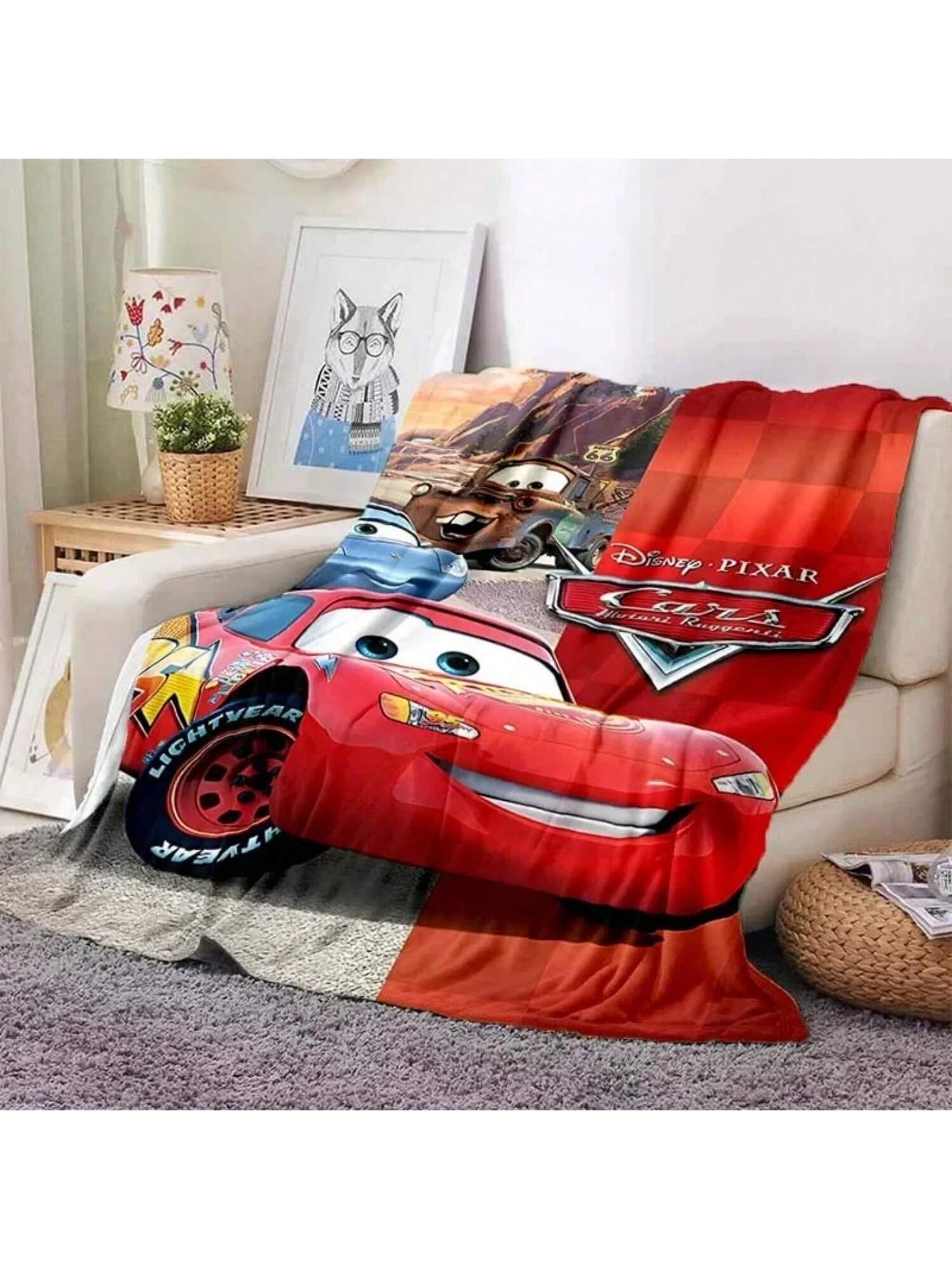

1PC Cars Printed Blanket Adult Blanket Soft And Warm Bedding For Bed Sofa Outdoor Travel Cover Blanket#Color_Style D,Size_75X95CM 75X95CM серый