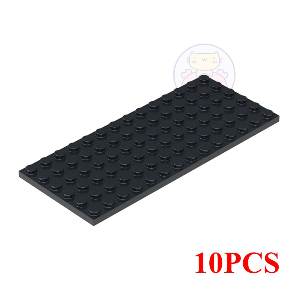 

10PCS 6X14 Dots Base Plate Classic MOC DIY City Figures Building Blocks Bricks Parts Compatible with 3456 Children Toys Gift
