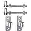 Steel Bolts Door Hinge Easy Install Gate Hinges Adjustable Bolt Hinges Heavy Duty Door Hinges for Various Doors & Gates