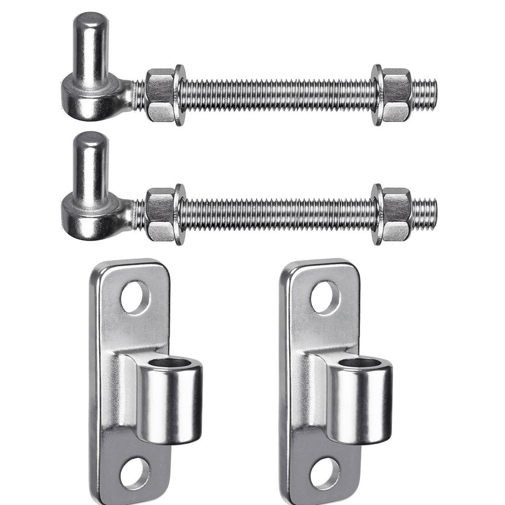 Steel Bolts Door Hinge Easy Install Gate Hinges Adjustable Bolt Hinges Heavy Duty Door Hinges for Various Doors & Gates