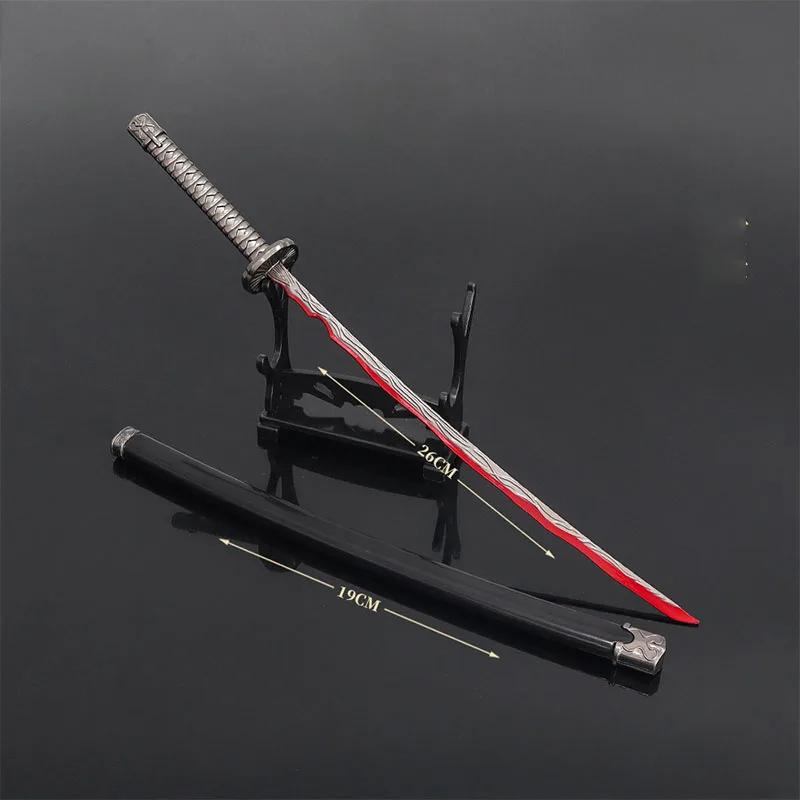Medieval Sword 22cm/8.66in Training Katana Toy Sports Game Peripherals Cosplay Weapon Model Boys Collectible Desk Ornaments