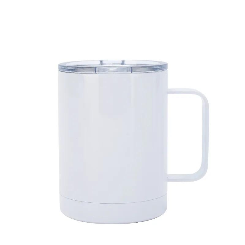 10oz/12oz/14oz/16oz Sublimation Coffee Mug with Lid Stainless Steel Sublimation Tumblers Vacuum Insulated Travel Beer Tea Mug 10-16oz