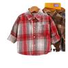 2023 Stylish Children's Plaid Long-Sleeve Shirt for Boys & Girls