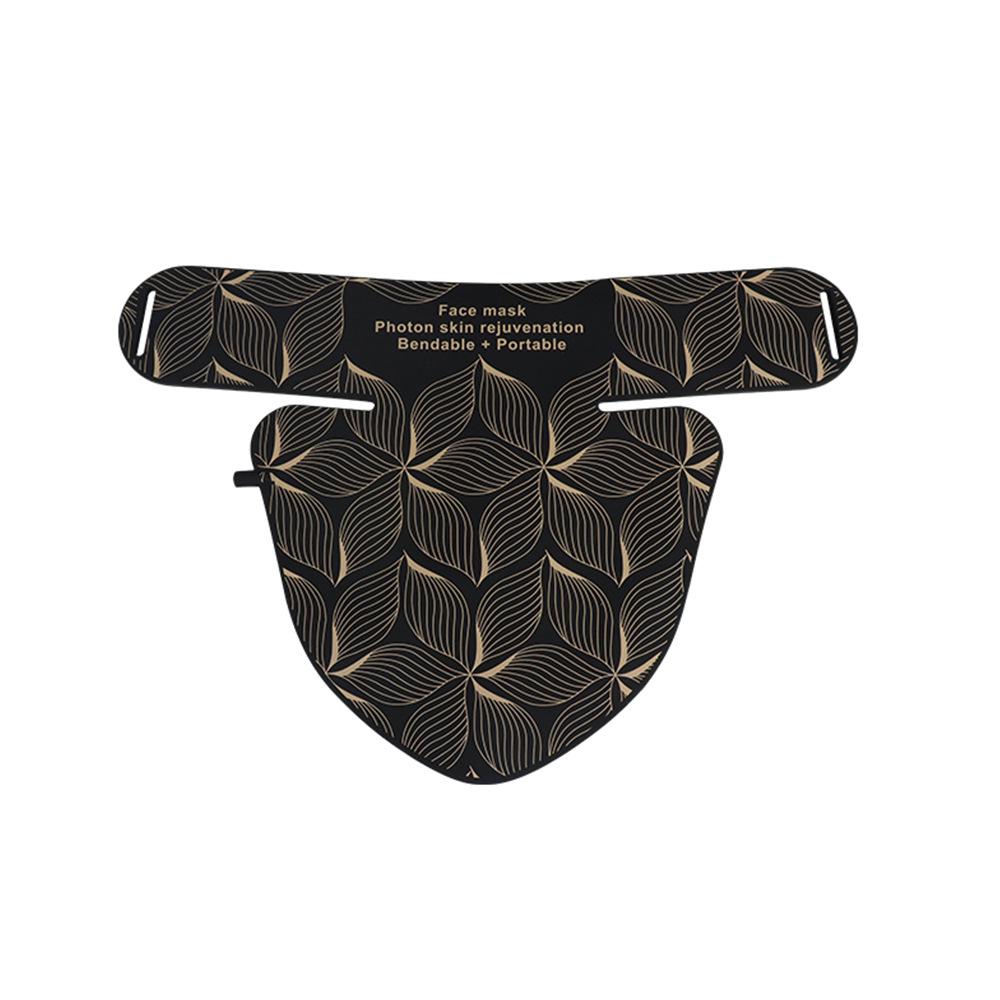 Red-Blue LED Beauty Mask: Home Facial Silicone Photon Rejuvenation Device with Neck Infrared Spectrometer