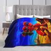 Soft Blankets Decorative Metroids Hero Game  Throw Blanket  Flannel Bedspread For Couch Chair Aesthetic Sofa Bed Cover