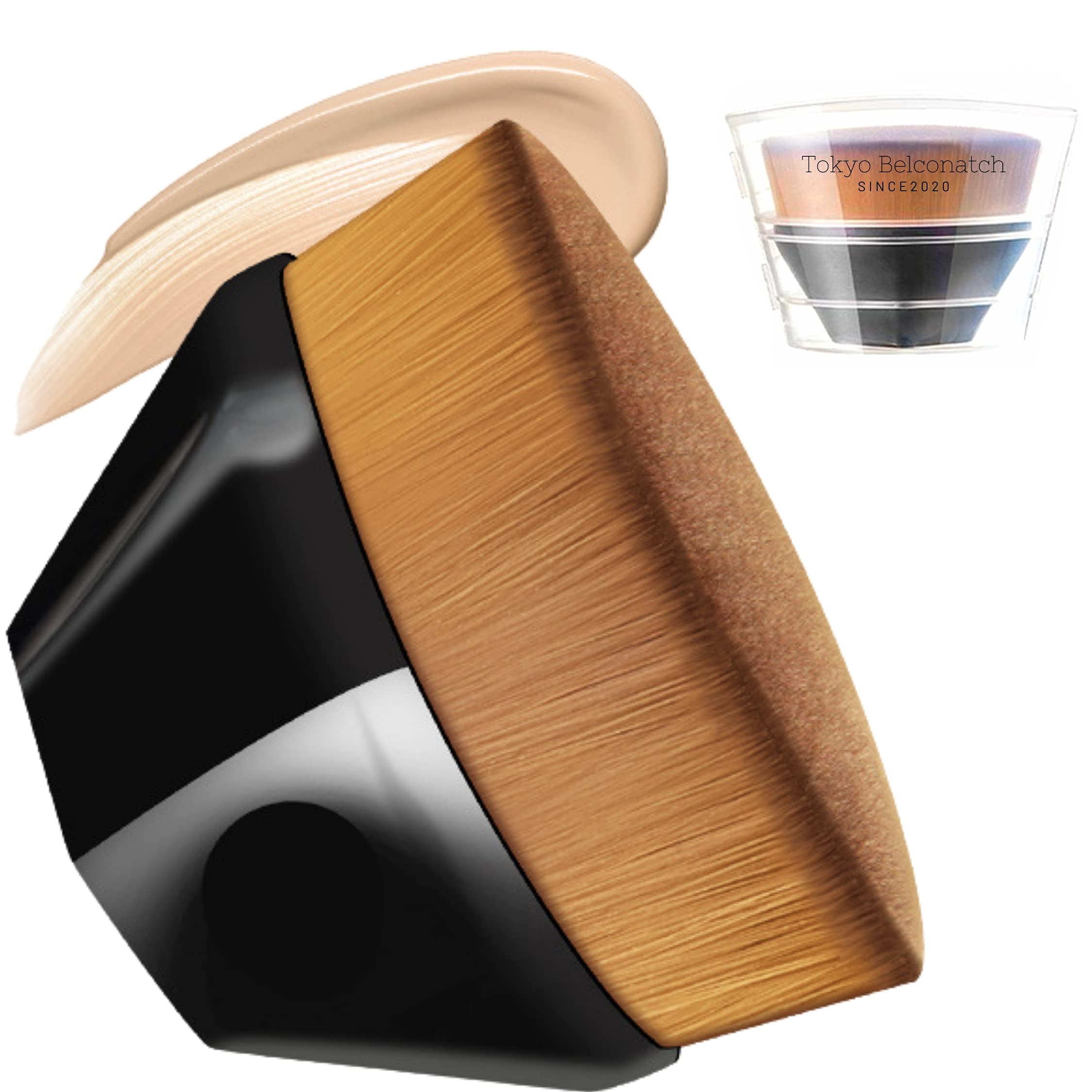 

by beauty Tokyo Belconatch Foundation Brush Makeup Brush Storage Case [Supervised professionals] (Black (No Box))