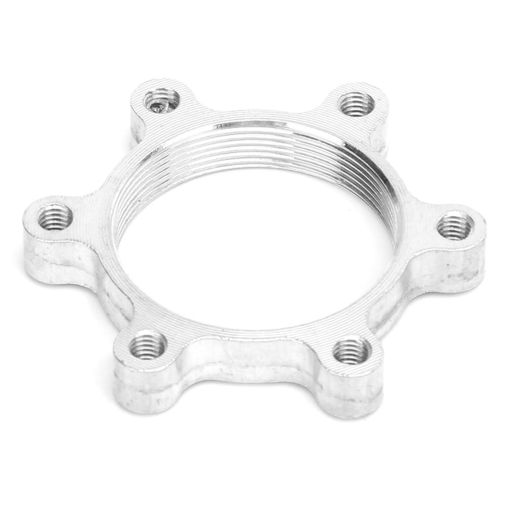 Disc Brake Flange Disc 6‑hole Threaded Seat Disc Brake Thread Conversion Seat Adapter Base