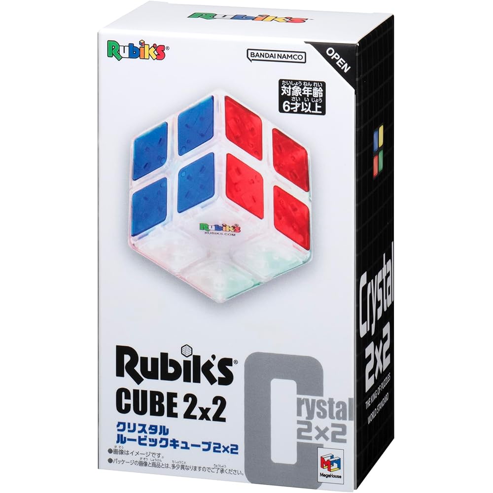 Megahouse Crystal Rubik s Cube 2x2 Puzzle Toy for Ages 6 and Up