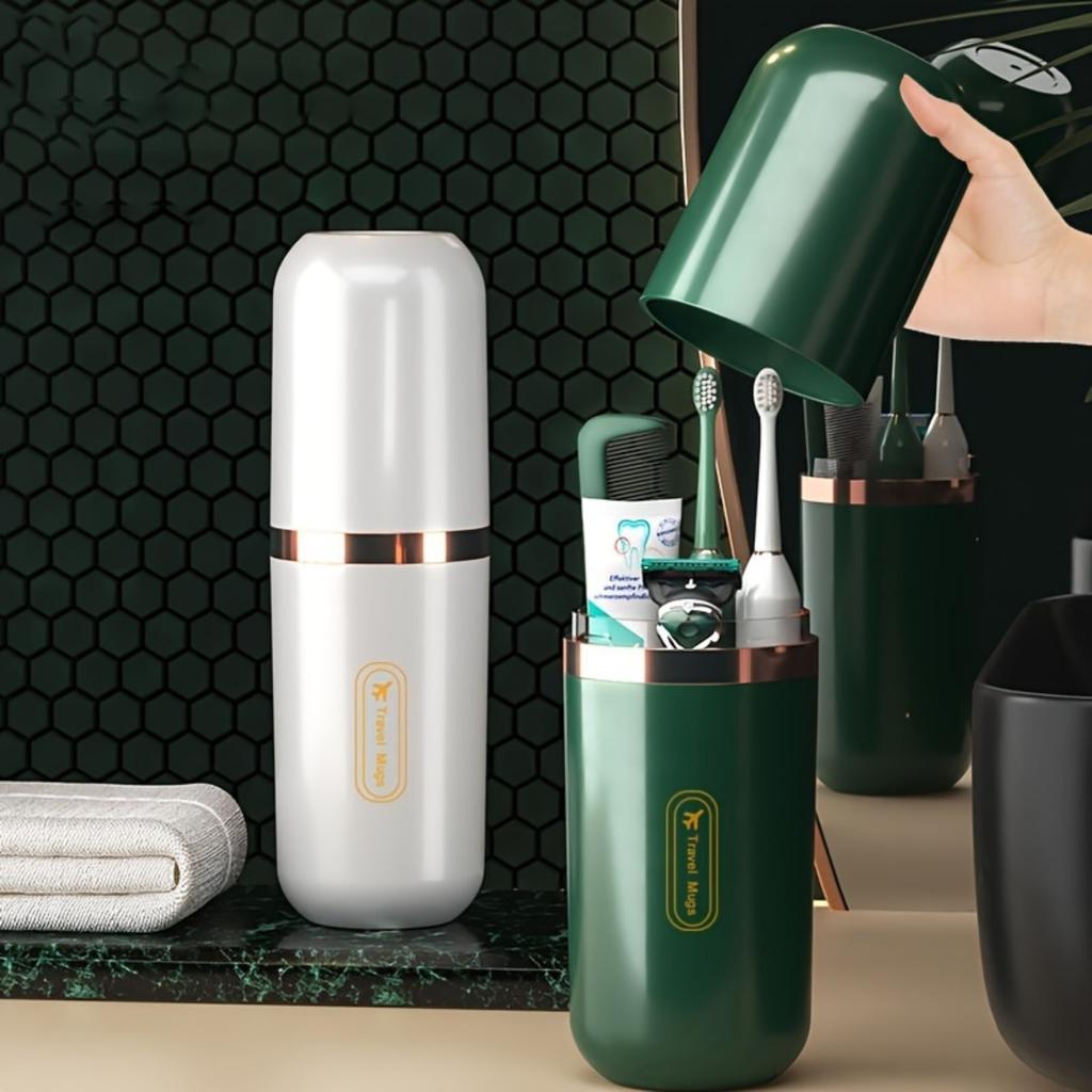 Portable, Travel Toothbrush, Toothpaste Storage Set, Mouthwash Cup, Lightweight, Travel Hygiene Essentials, Durable Structure, Toothbrush Holder