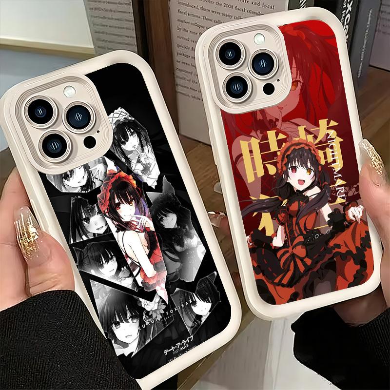 Phone Case for iPhone 17 Air 16E 15 16 Pro Max Date A Live Tokisaki Kurumi Cover 14 Plus 13 12 Mini Soft Shell Silicone Fundas