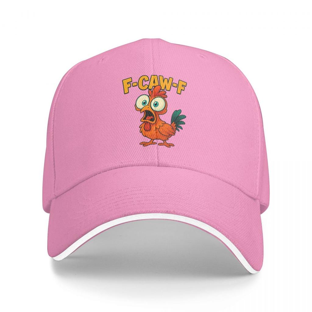 Funny F Caw F Chicken FCAWF Baseball Caps Snapback Baseball Hats Breathable Casual Casquette Outdoor Unisex
