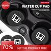 For Honda Car Logo New Cup Holder Coaster Silicone Non Slip Pad For Honda Civic Fit Jazz Accord Pilot Passport Stepwgn CRV BRV C
