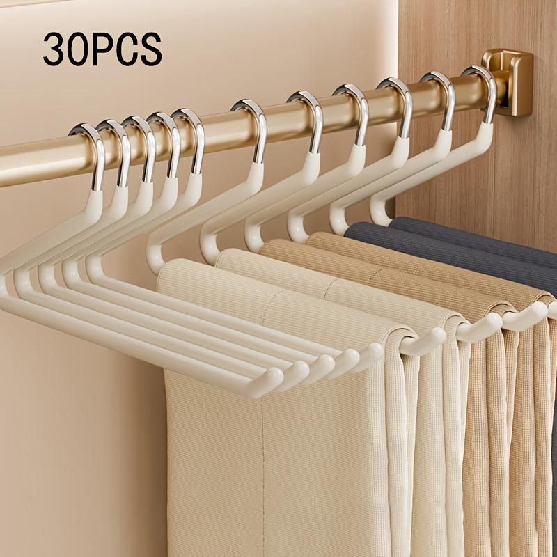 

30pcs Heavy-Duty Z-Shaped Pants Hanger Durable Metal Multi-Function Wardrobe Clothing Organizer Trousers Shirts Clothes Hangers
