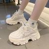 2024 Spring and Autumn New Thick-soled High-value Dad Shoes for Women Ins Tide Explosion Increases Versatile Student Sports Shoes for Women