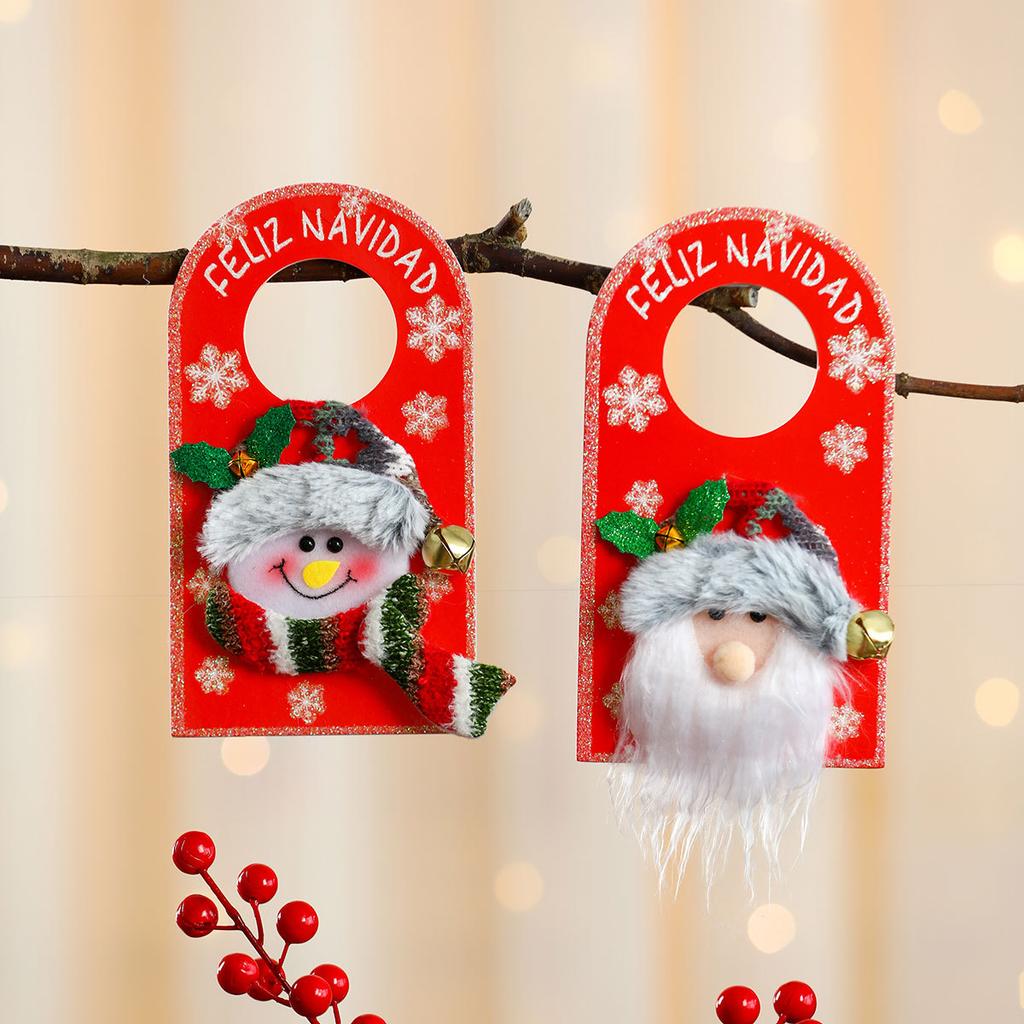 Christmas KT Board Doll Doorknob Hanging Christmas Pendant Hotel Shopping Mall Home Christmas Decorations