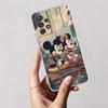 Coque Transparente Disney Pour Samsung Galaxy A57 A37 A56 A36 Coques A55 A54 A35 A26 A07 A17 A16 A06 A34 A15 Housse antichoc Mickey Mouse