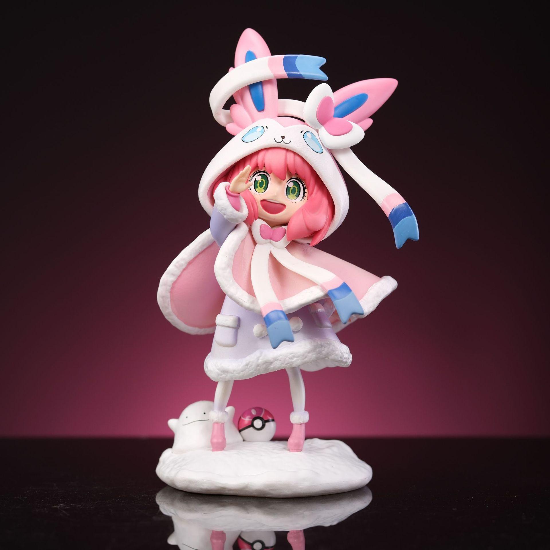 

Spy Kids Anime Figure Fairy Eevee COS Ania Figurine Display Model рожевий