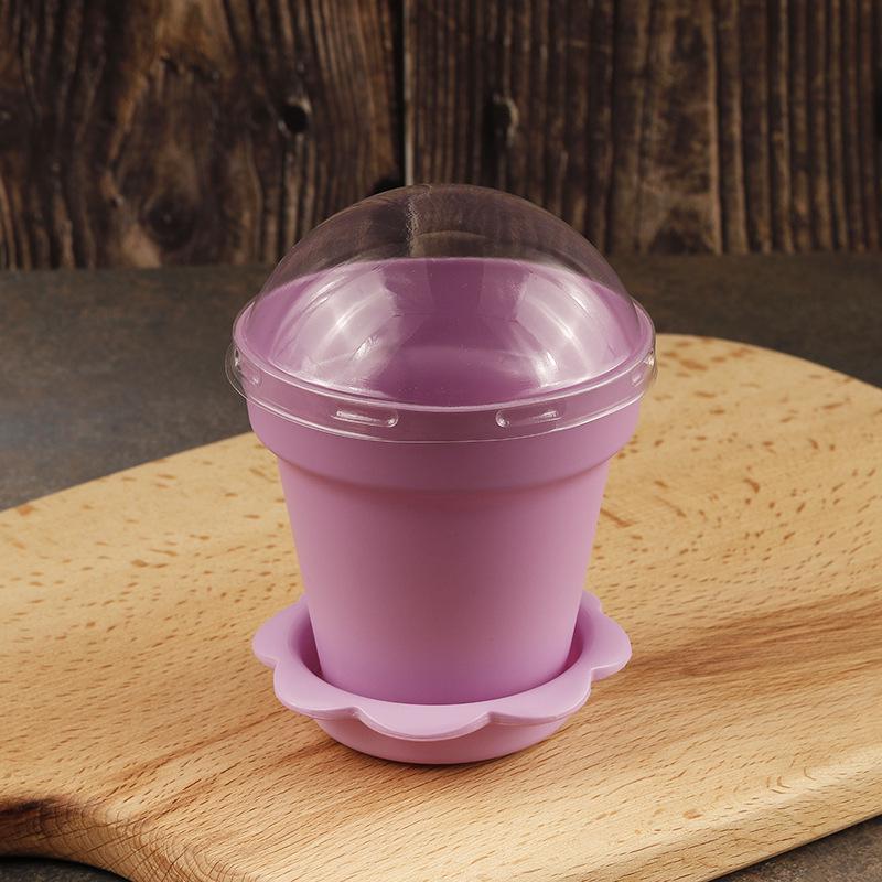 Bonsai Mousse Dessert Cup Wood Crumb Cake Pot for Pudding, Ice Cream, Jelly & Yogurt