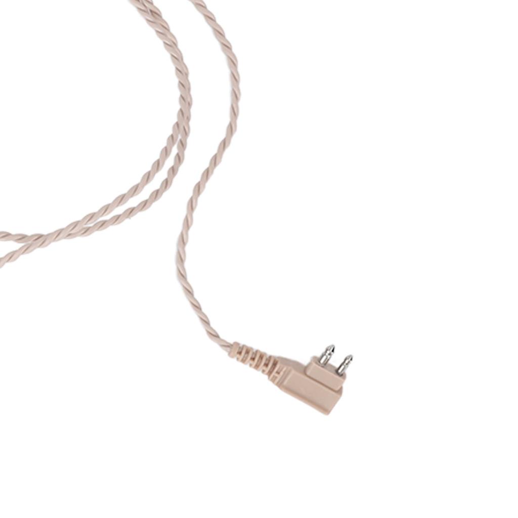 10Pcs 2pin Hearing Aid Cable High Temperature Resistance PVC Reliable Stable 75cm Length Aid Receiver Wire Cable