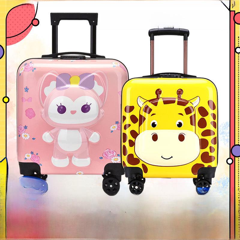 Children's Travel Trolley Suitcase - Universal Wheel, Password Lock, Gift Box