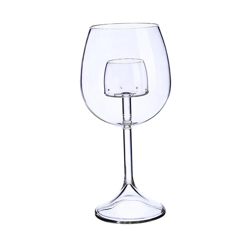 Aerating Red Wine Glass Gift with Built in Aerator Reusable, Sommelier Creative Glasses Set for