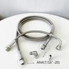 1/8 NPT Turbo Oil Feed Line AN4 Oil Return Line Kit Feed Line 30~500CM Stainless Steel Braided 0-90 Degree End Straight Hose