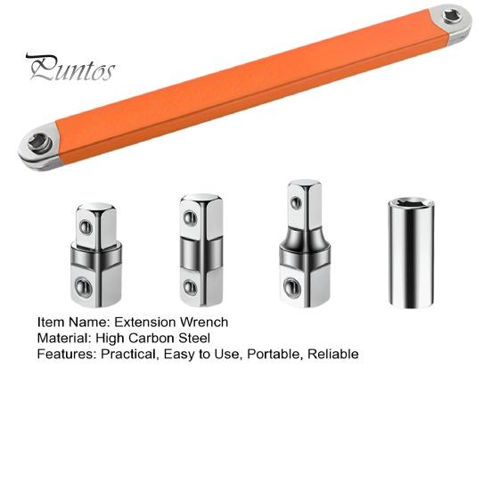Offset Extension Wrench Square Drive Adapters Rustproof Corrosion Resistant Sturdy Universal Extension Wrench Tool Set