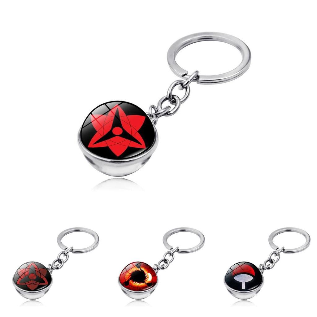 Naruto Sharingan Keyring Featuring Sharingan Design And Zinc Alloy Material For Collectors