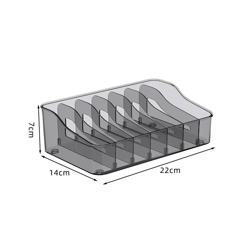 Большая емкость Стойка для специй Прозрачный Разделенный Косметический Контейнер для хранения продуктов Столешница Полка для специй Кухонный шкаф-кладовая Органайзер серый