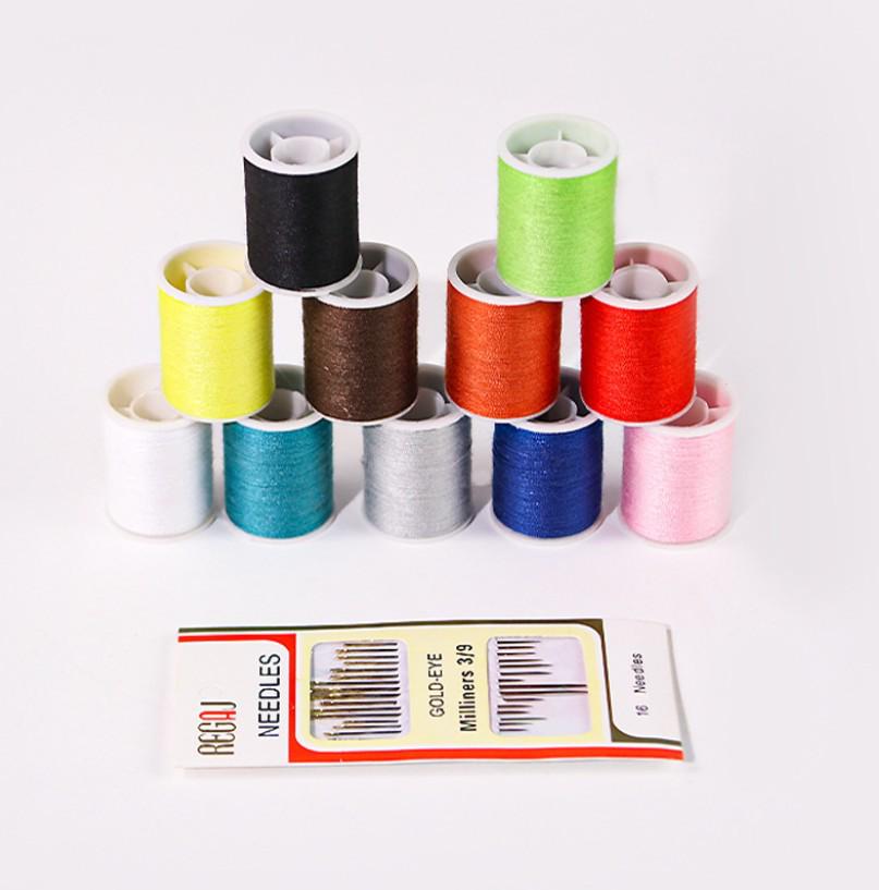 Portable Needle and Thread Kit - Home DIY Sewing Tool Set, Household Sewing Box