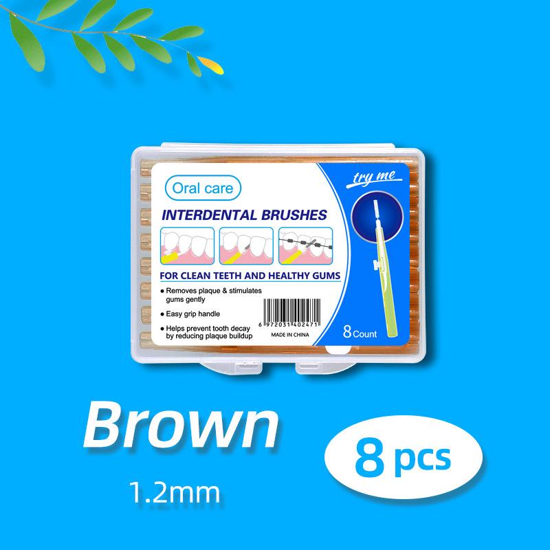 Retractable Push-Pull Interdental Brush for Gap Cleaning