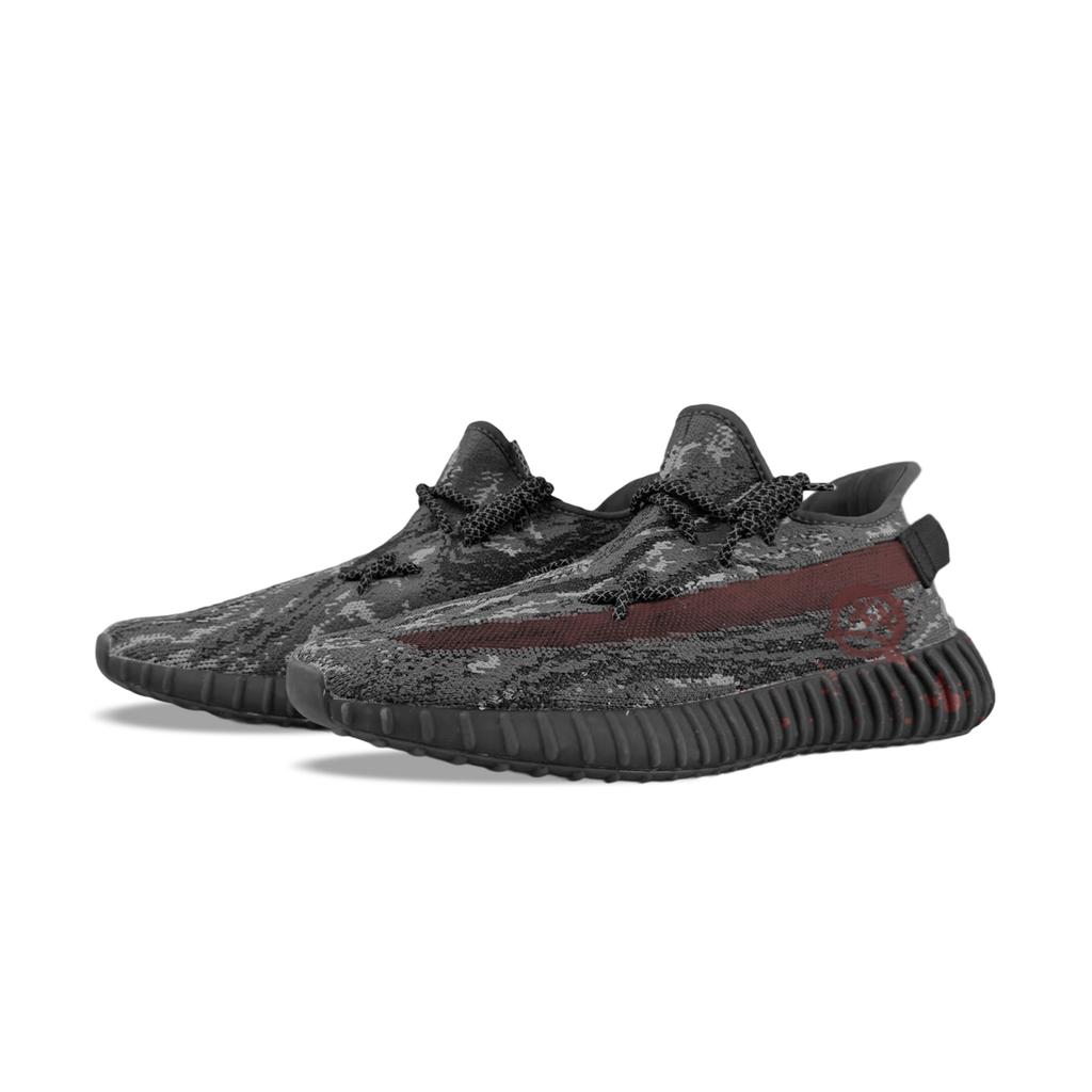 Adidas Originals Yeezy Boost 350 V2 Abrasion Resistant Abrasion Resistant Low top Casual Shoes Unisex Black Red ID4811(Team373-BOX)