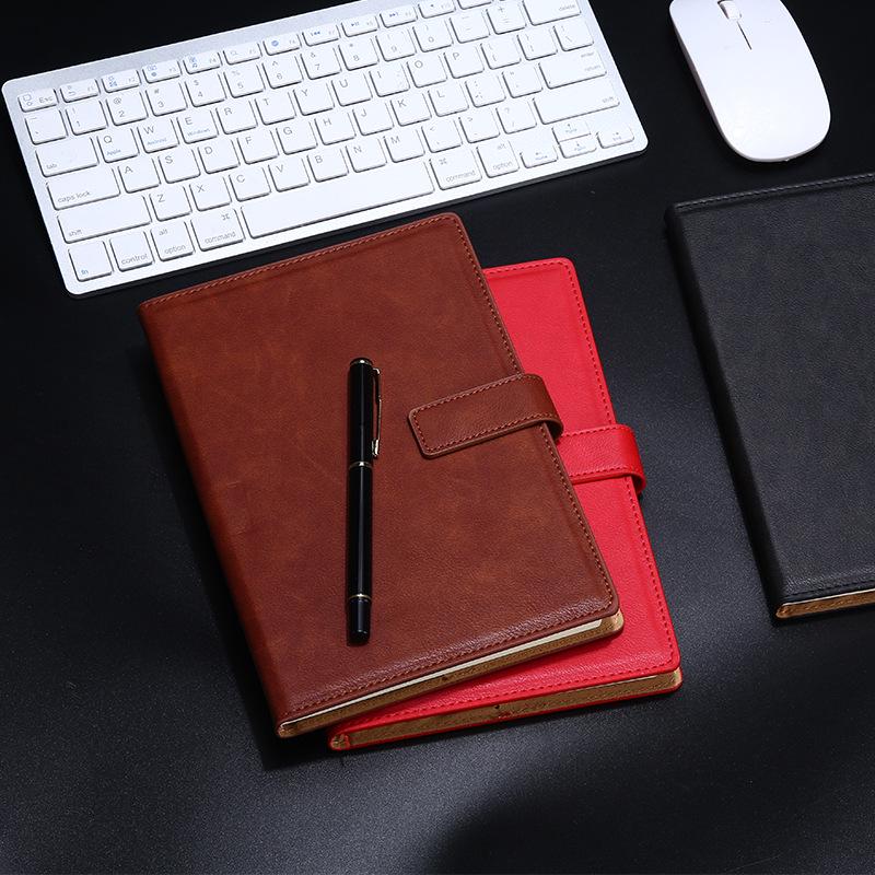 A5 Leather Hardcover Notebook: Simple Design for College Students, Customizable Logo