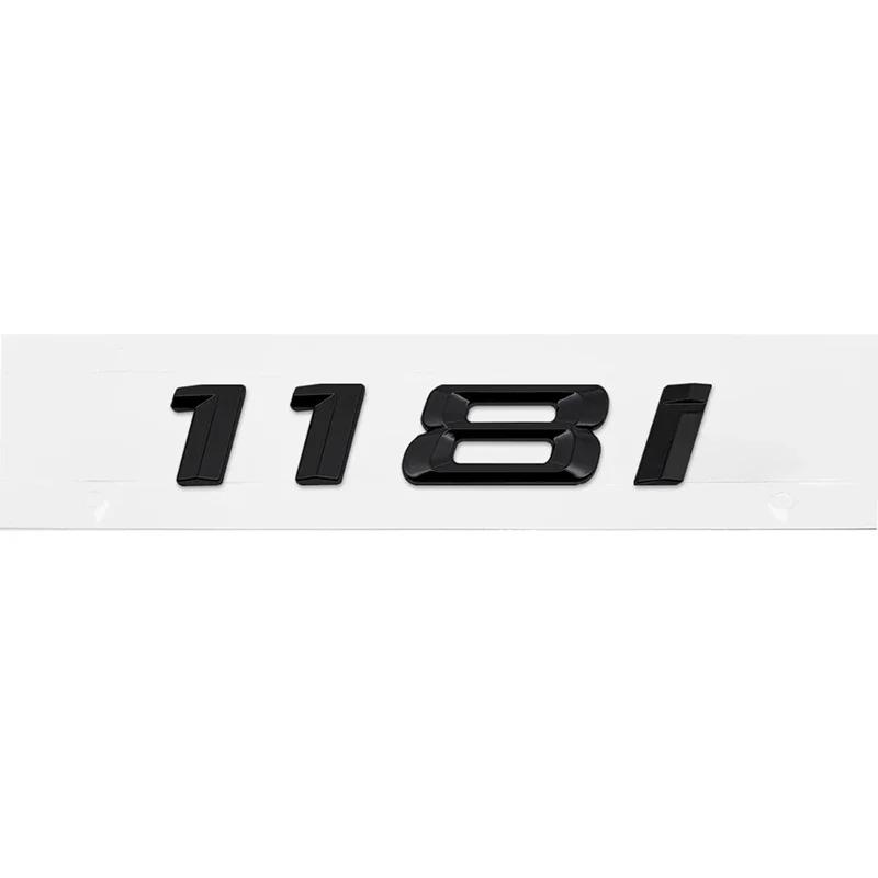 ABS Car Rear Trunk Letters Logo Badge Emblem Sticker For BMW 1 Series 116i 118i 120i 125i 130i 135i 140i E81 E82 E87 E88 F20 F21