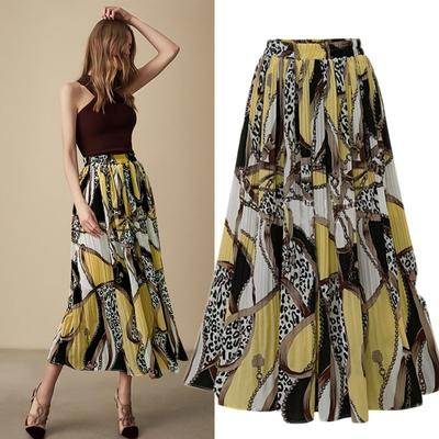 Bohemian Hippie Καλοκαιρινή φούστα Casual Convertible Sundress Φούστα Ψηλόμεση Φούστα κάτω από το γόνατο Γυναικείες μακριές φούστες A Line Ελαστικές φούστες μέσης