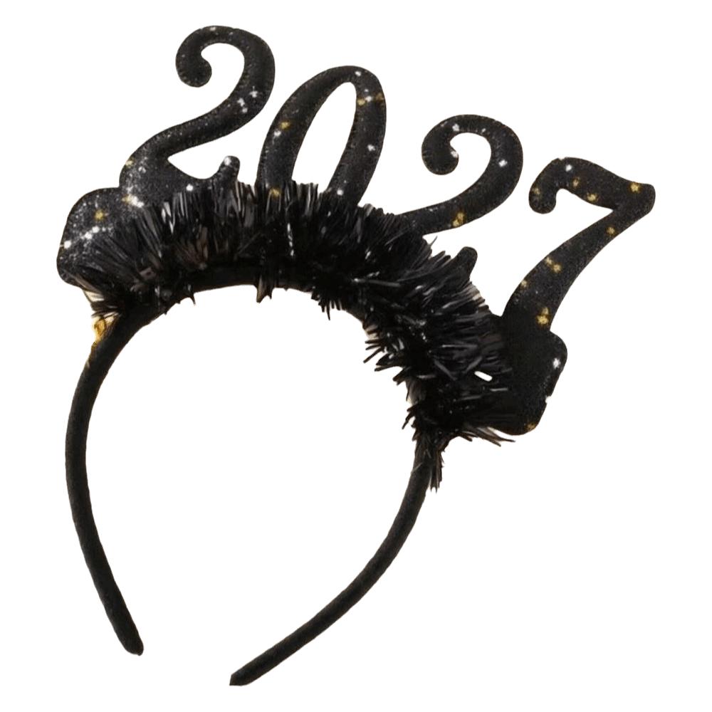 Sequin New Year Decorative Glasses Sweet Glitter Hair Hoop Star Strip Headwear Eve Party